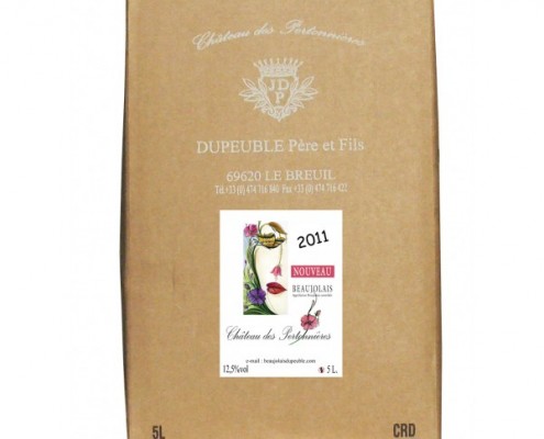 notre beaujolais nouveau en format bag in box